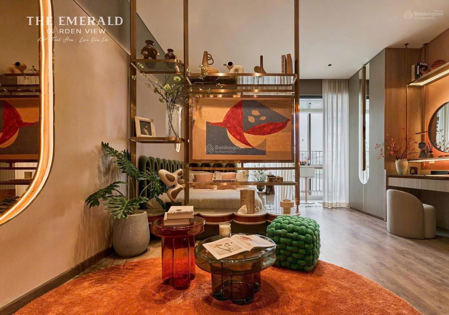 Bán căn hộ TOD 1PN, 1WC, 40,7m2 tại The Emerald Garden View, 1,4 tỷ, ưu đãi trả 9tr/ tháng