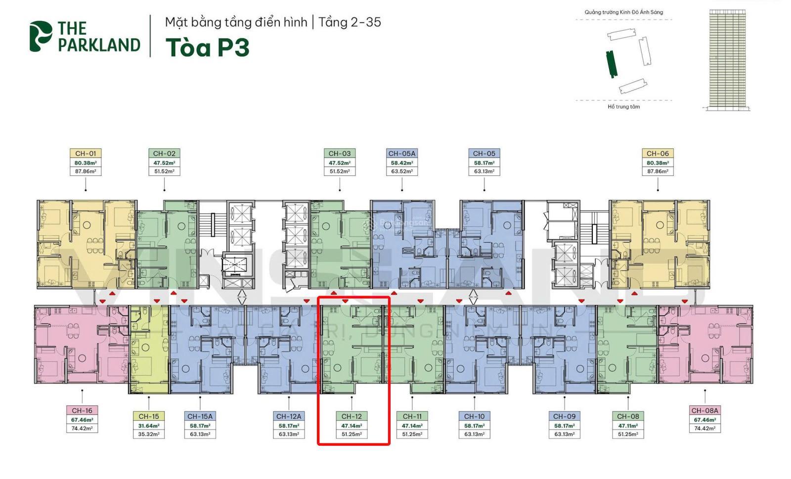 2n nhỏ giá 1n + tại The ParkLand đơn giá 54tr/m2 bao mọi thuế phí không chênh liên hệ 0964 389 ***