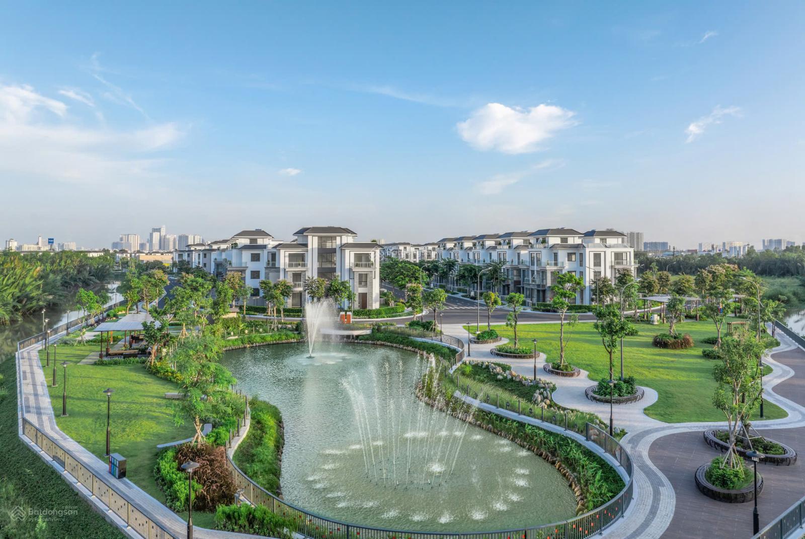 Biệt thự song lập 1 trệt 3 lầu, DTXD 246,4m đường 25m. Tổng giá đã gồm VAT 46,296 tỷ mua từ CĐT