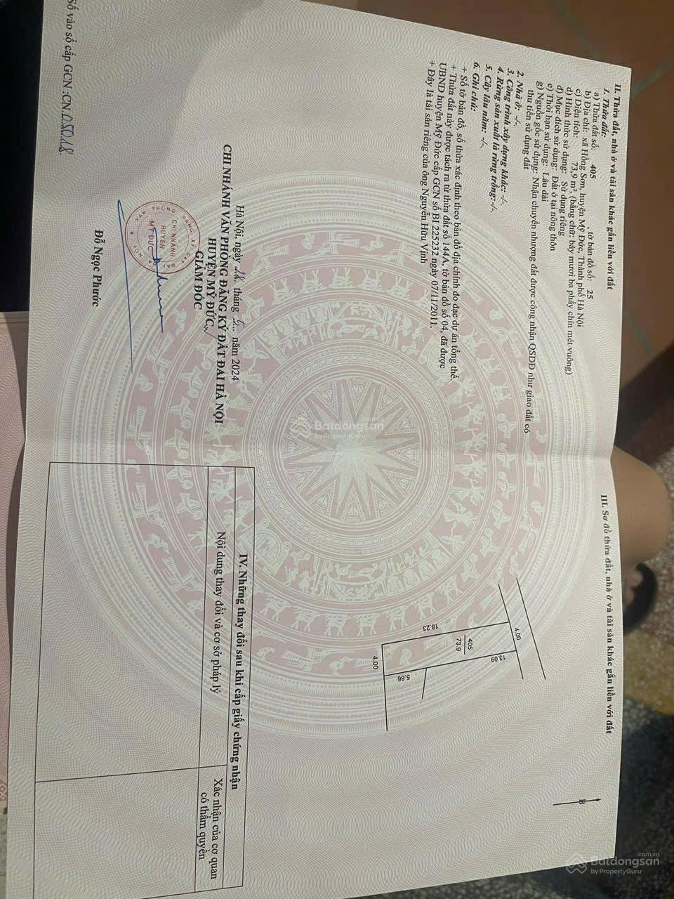 Bán lô đất mặt đường kinh doanh xã hồng sơn mỹ đức hà nội Bán lô đất mặt đường kinh doanh xã hồng sơn mỹ đức hà nội