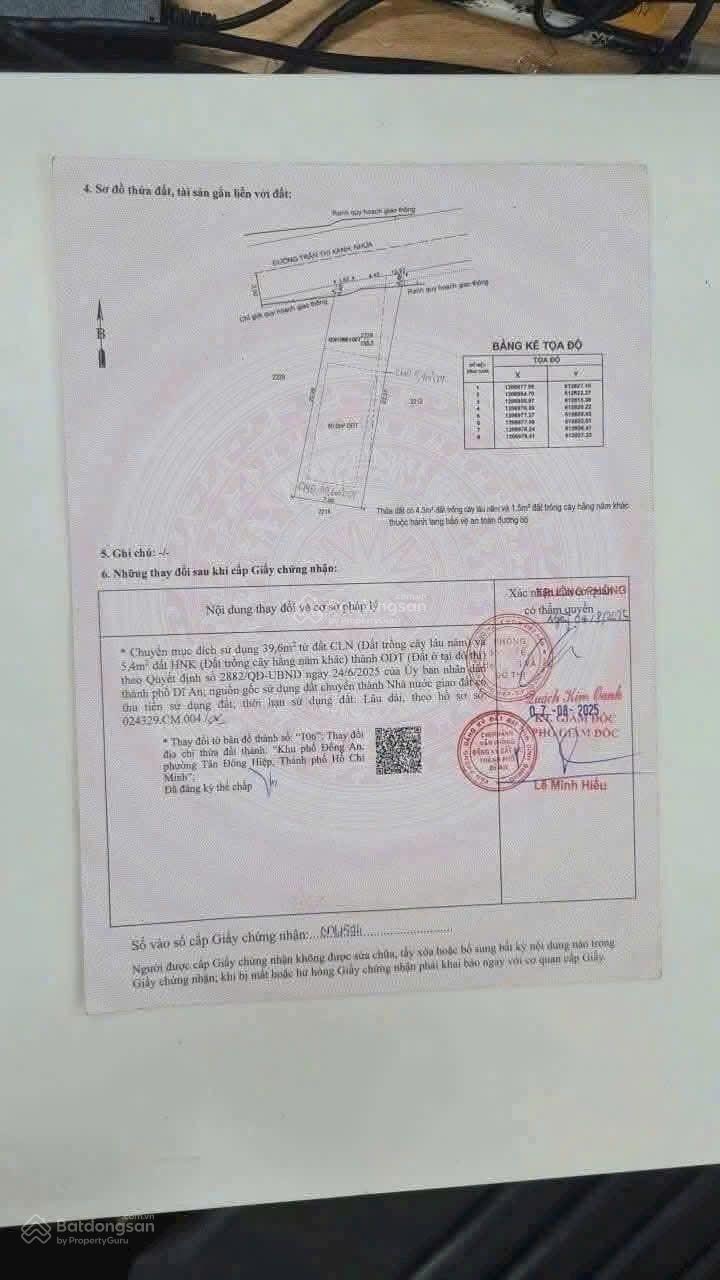 Bán rẻ lô đất lớn đường Trần Thị Xanh Dĩ An