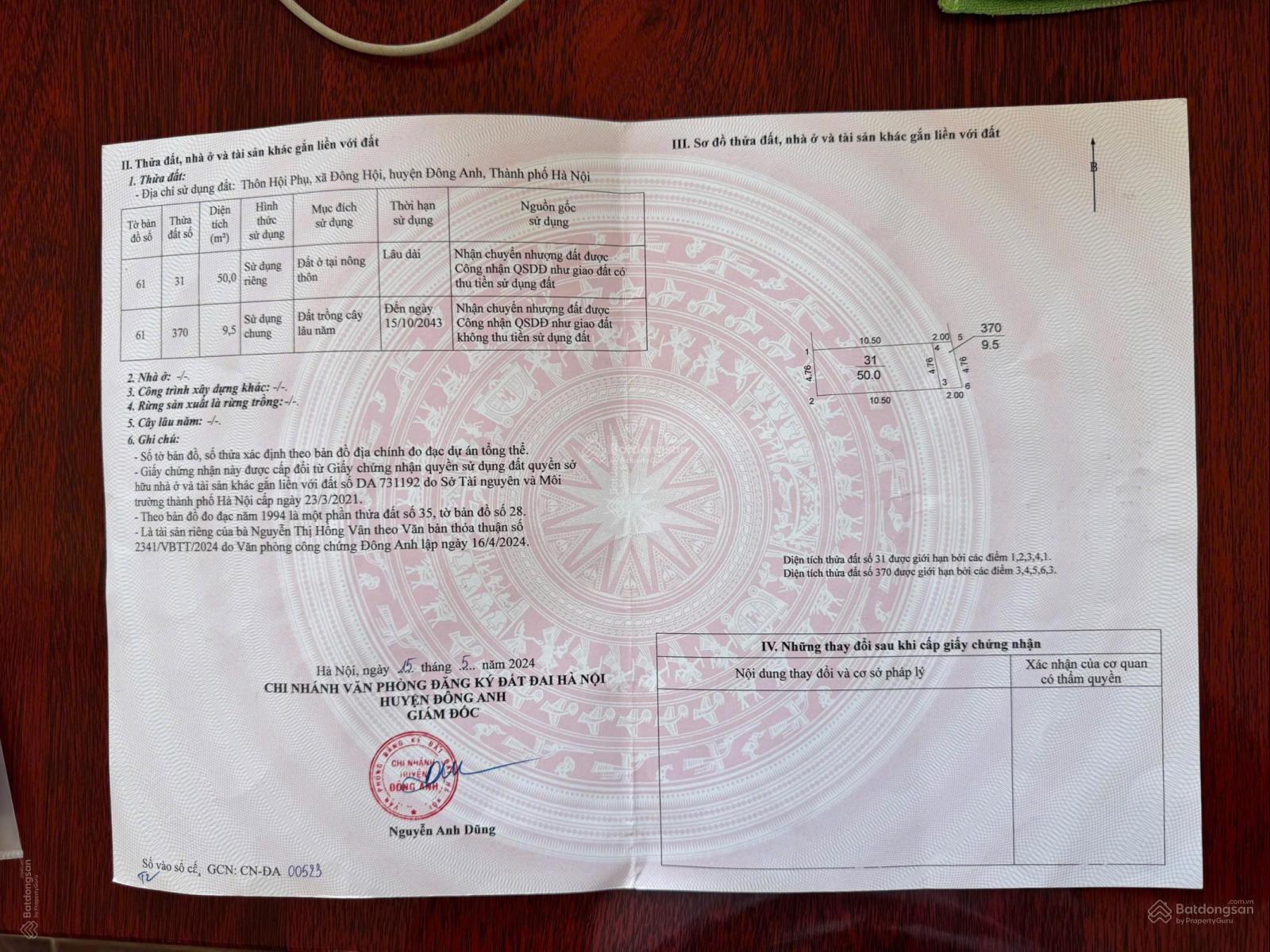 Hiếm có khó tìm. Chỉ 4.95tỷ sở hữu ngay lô đất siêu đẹp khu vực rất hiếm nhà bán tại Hội Phụ