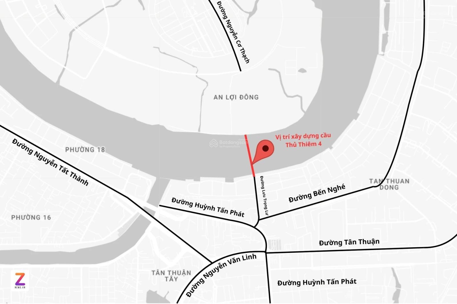 Siêu hiếm!! Bán đất mặt tiền Nguyễn Văn Linh, cách cầu Thủ Thiêm 4-400m. Giá đầu tư 105 tỷ.