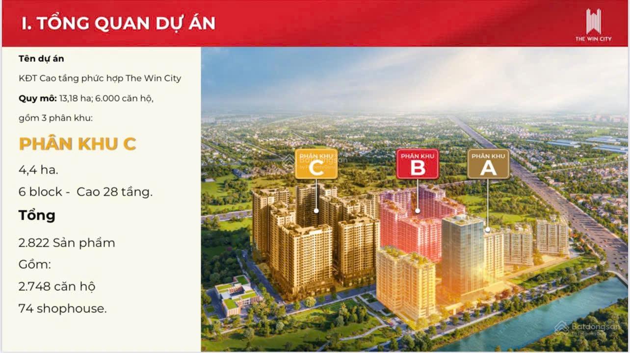 Căn hộ The Win city - 50m2 2PN giá 1ty5, hỗ trợ ngân hàng 36 tháng