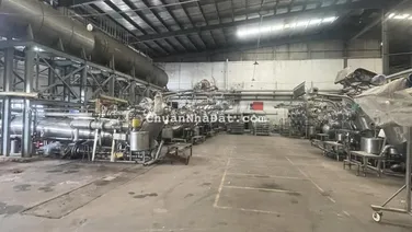 Bán kho xưởng dệt nhuộm 5.500m2 , trong KCN Hoàng Gia, Long An , trạm điện 1.000kva , PCCC tự động
