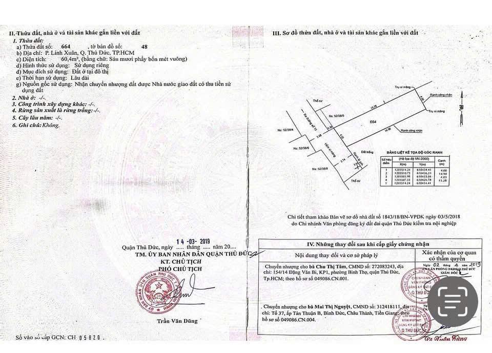 Bán lô đất cách chợ Linh Xuân tầm 400 m vị trí thuận tiện đi trung tâm thành phố