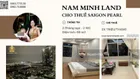 Hải Yến Nam Minh Land - Cho thuê căn hộ Saigon Pearl 2 phòng ngủ 86m2, tầng trung, view sông