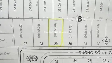 Bán nền biệt thự đơn lập KDC Thủ Thiêm Villa - DT 355,7m2 giá bán nhanh 148 triệu/m2