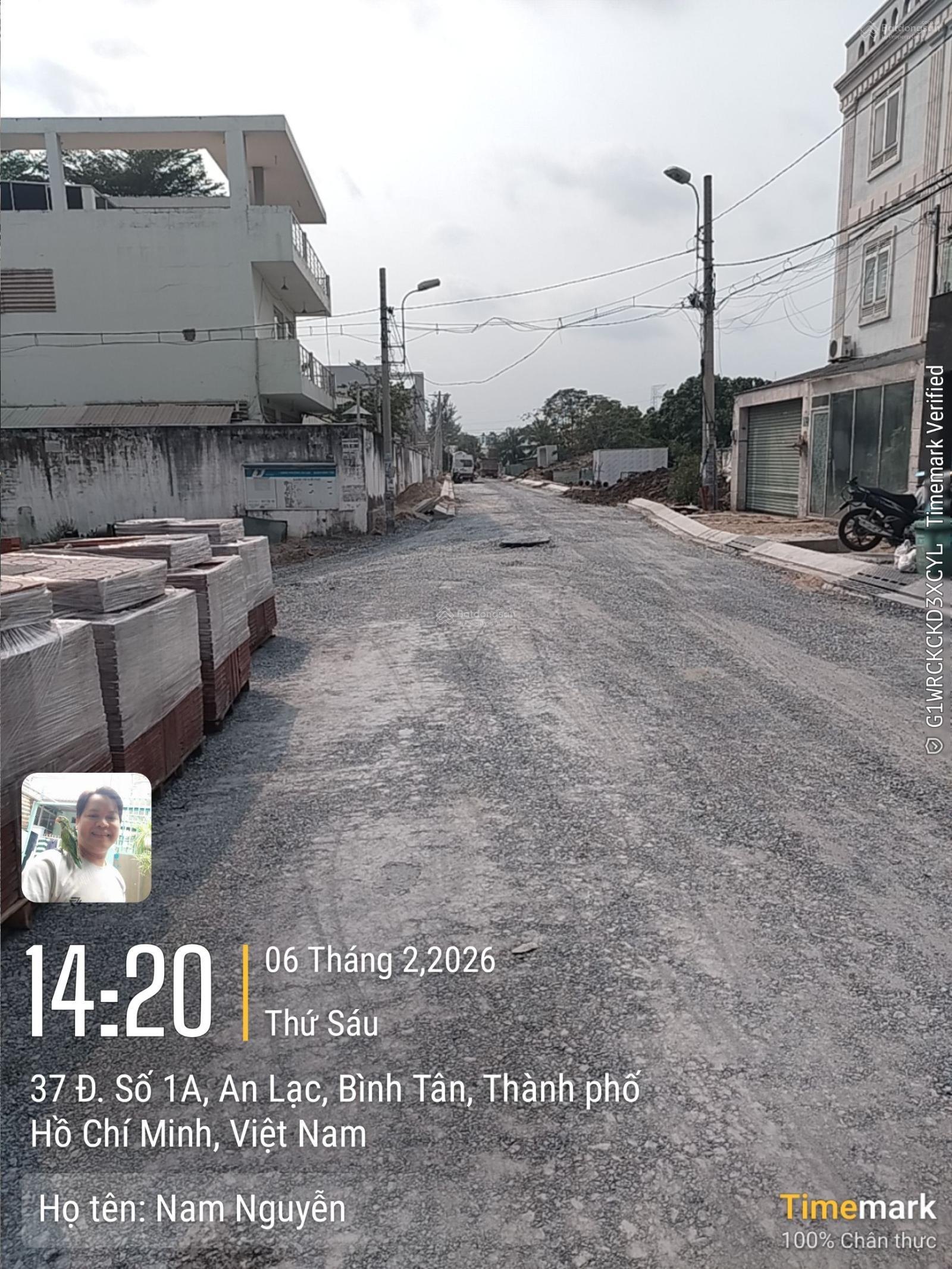 Lô đất ở khu dân cư Nam Hùng Vương, đường 1A , phường An Lạc, Bình Tân, TP.HCM giá 7t3 Lô đất ở khu dân cư Nam Hùng Vương, đường 1A , phường An Lạc, Bình Tân, TP.HCM giá 7t3