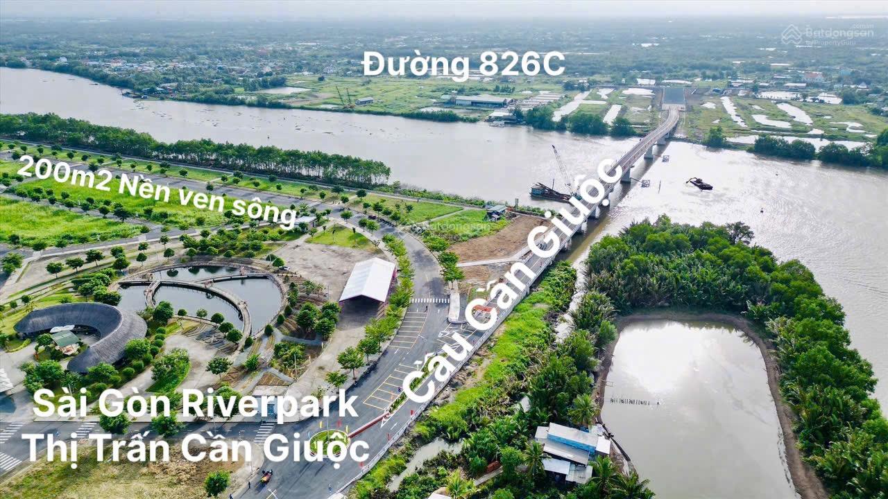 Chủ kẹt tiền bán gấp trước tết 1 nền 80m2, shr dự án Sài Gòn Riverpark, Cần Giuộc. Giá:1ty8