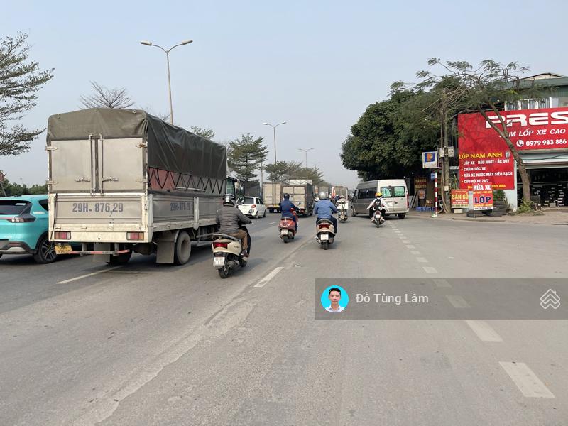 Bán nhà C4 mặt đường QL5A đoạn Trâu Quỳ - Đặng Xá: 78,4m2, vuông đẹp, đang cho thuê