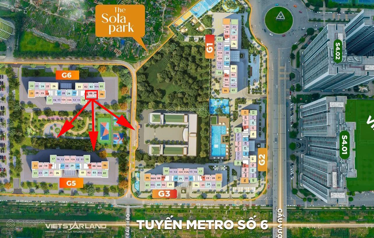 [Giá Tốt] Bán gấp 2PN toà G6 View nội khu vốn vào chỉ 1,6 tỷ (Vay ân hạn 10/2027) tại Sola Park