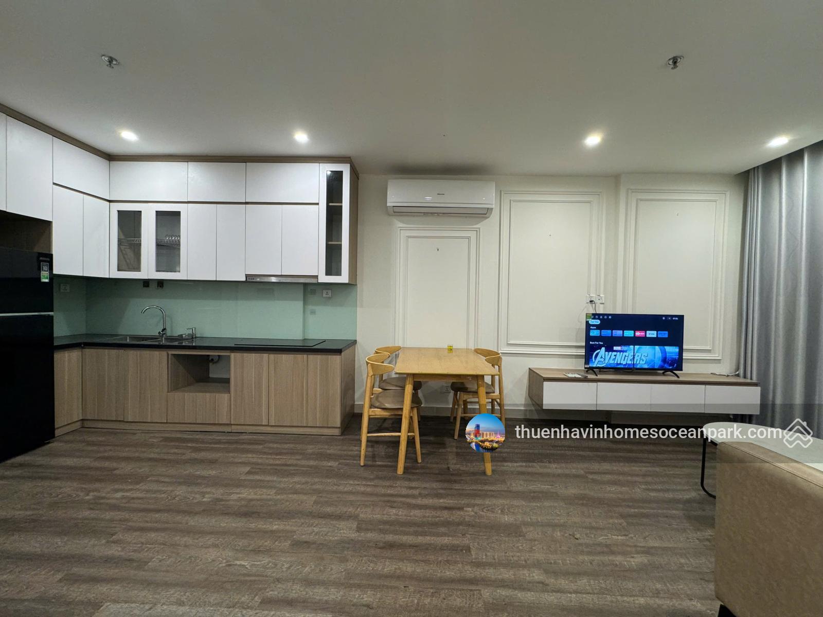 Cho thuê căn 2 phòng ngủ full đồ đẹp, mới, giá chỉ 7.5tr/tháng tại Vinhomes Ocean Park