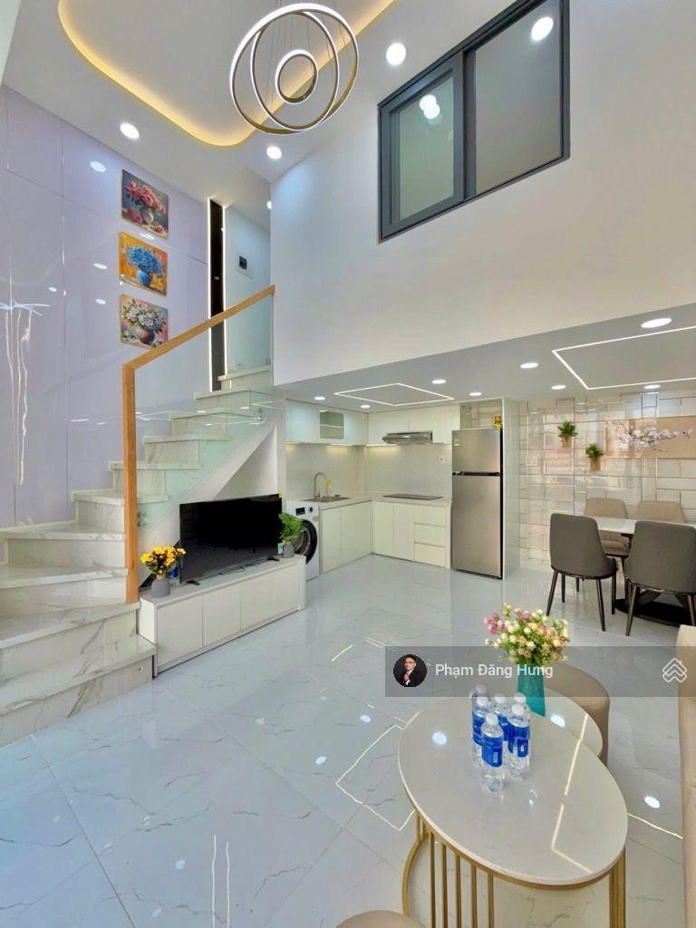 Nhà Bình Thạnh đẹp full nội thất, hẻm oto Phan Văn Trị gần SThị Emart, 4.6x7, 3 tầng, 6.9tỷ, TL tốt Nhà Bình Thạnh đẹp full nội thất, hẻm oto Phan Văn Trị gần SThị Emart, 4.6x7, 3 tầng, 6.9tỷ, TL tốt