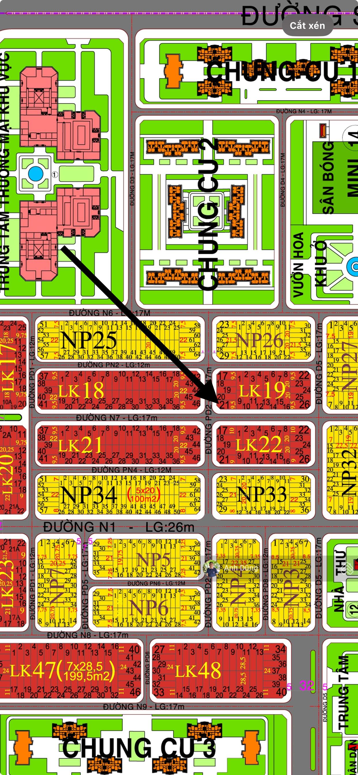 BÁN LÔ GÓC 2 MẶT TIỀN DỰ ÁN XÂY DỰNG HÀ NỘI (XDHN) 188,2M2 ĐƯỜNG 17M THÔNG CHUNG CƯ