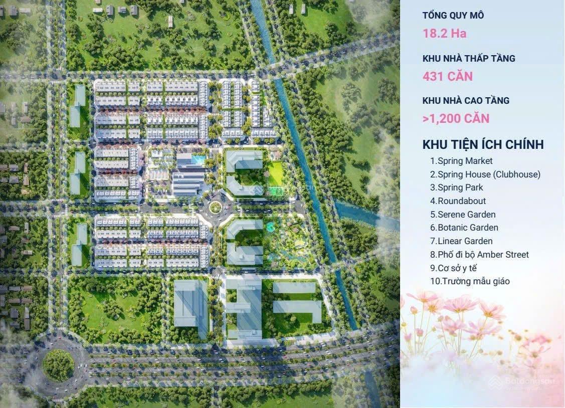 3PN tại Spring Ville của CĐT Gamuda mở bán GĐ1. 2028 nhận nhà . Thanh toán nhàn hạ, 5% kí ngay HĐMB