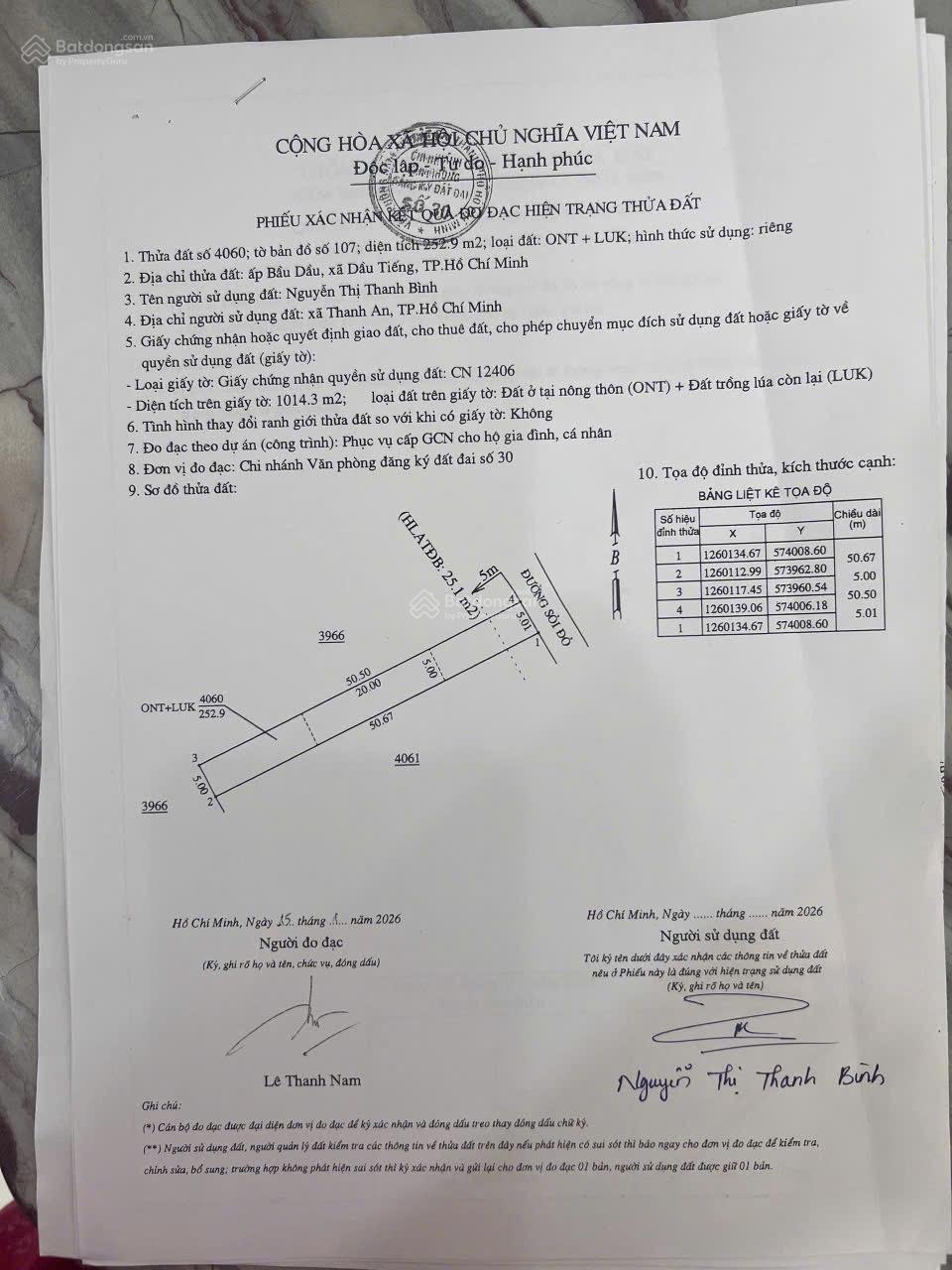 Bán đất tại ĐT 744, Định Thành, Dầu Tiếng, 575 triệu, 250m2, chính chủ bán gấp Bán đất tại ĐT 744, Định Thành, Dầu Tiếng, 575 triệu, 250m2, chính chủ bán gấp