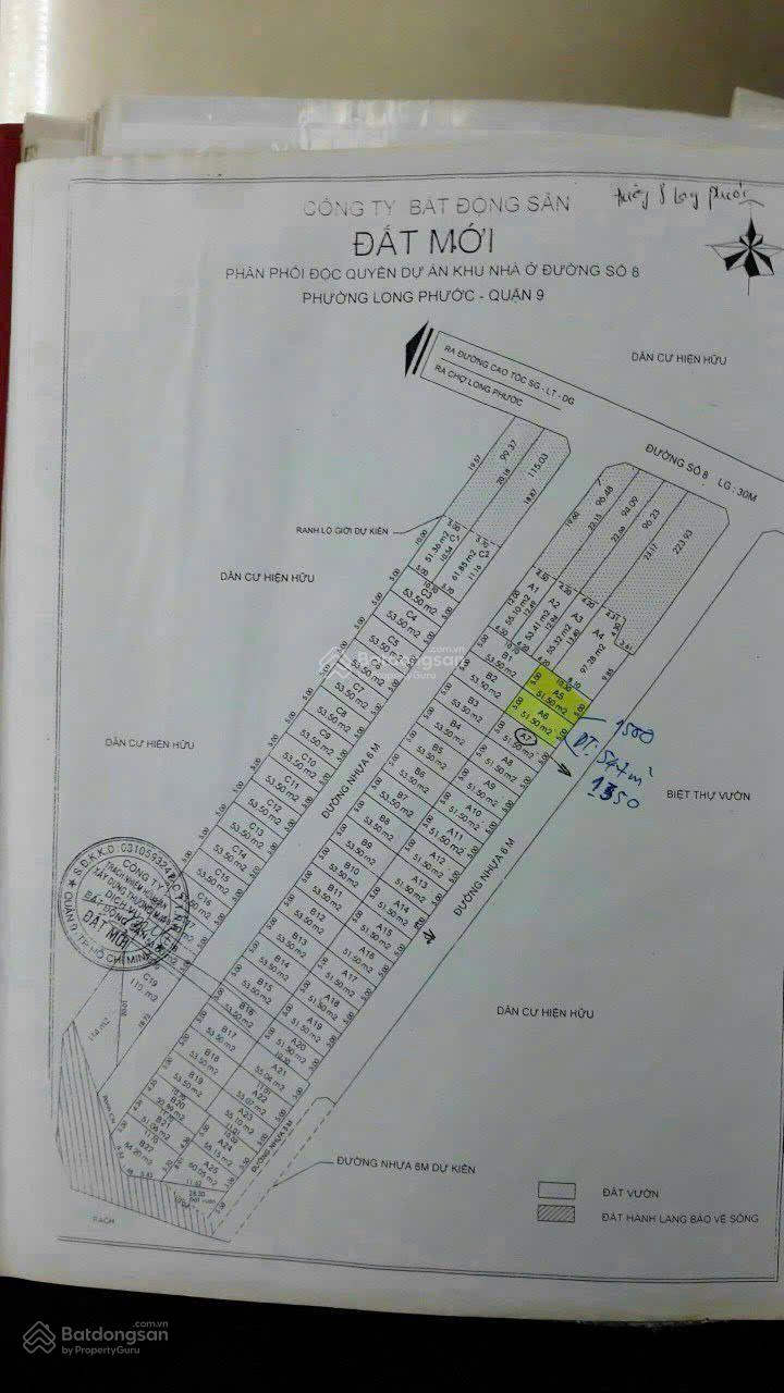 52,5m2 2,55 tỷ | KDC hiện hữu 1 sẹc ĐS8, Long Phước Q9 sổ riêng KDC hiện hữu 1 sẹc đường số