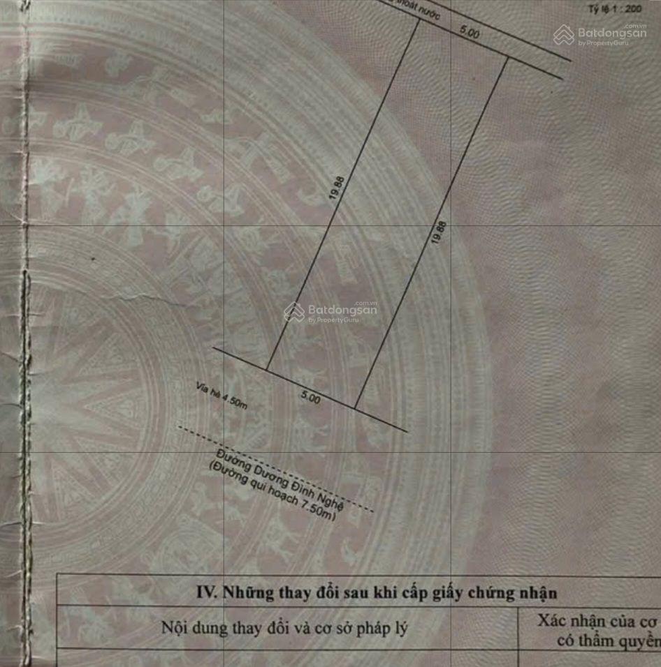 Giá tốt: Lô đất mặt tiền Dương Đình Nghệ (trung tâm khu phố Hàn)