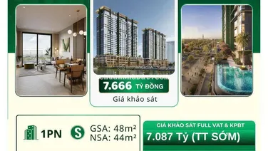 Cơ hội sở hữu 1PN Lumiere Midtown chỉ 7,087 tỷ - Giá tốt nhất giỏ hàng, mã căn đẹp, tầng phong thủy