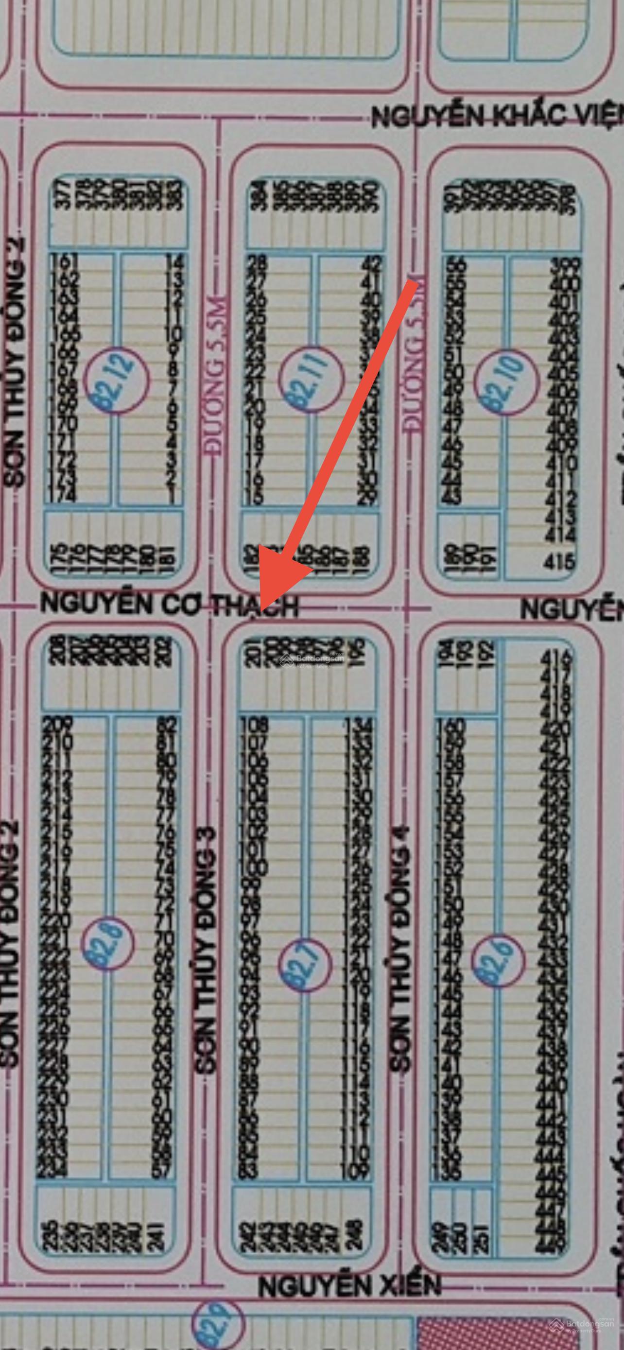 Bán góc 2 MT Nguyễn Cơ Thạch và Sơn Thuỷ Đông 3, ngang 8,2 m gần bãi tắm Sơn Thuỷ 165m2
