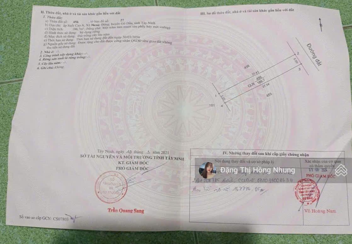 500tr, đất Phước Đông trung tâm, giá tốt 5x37m đường ô tô thông