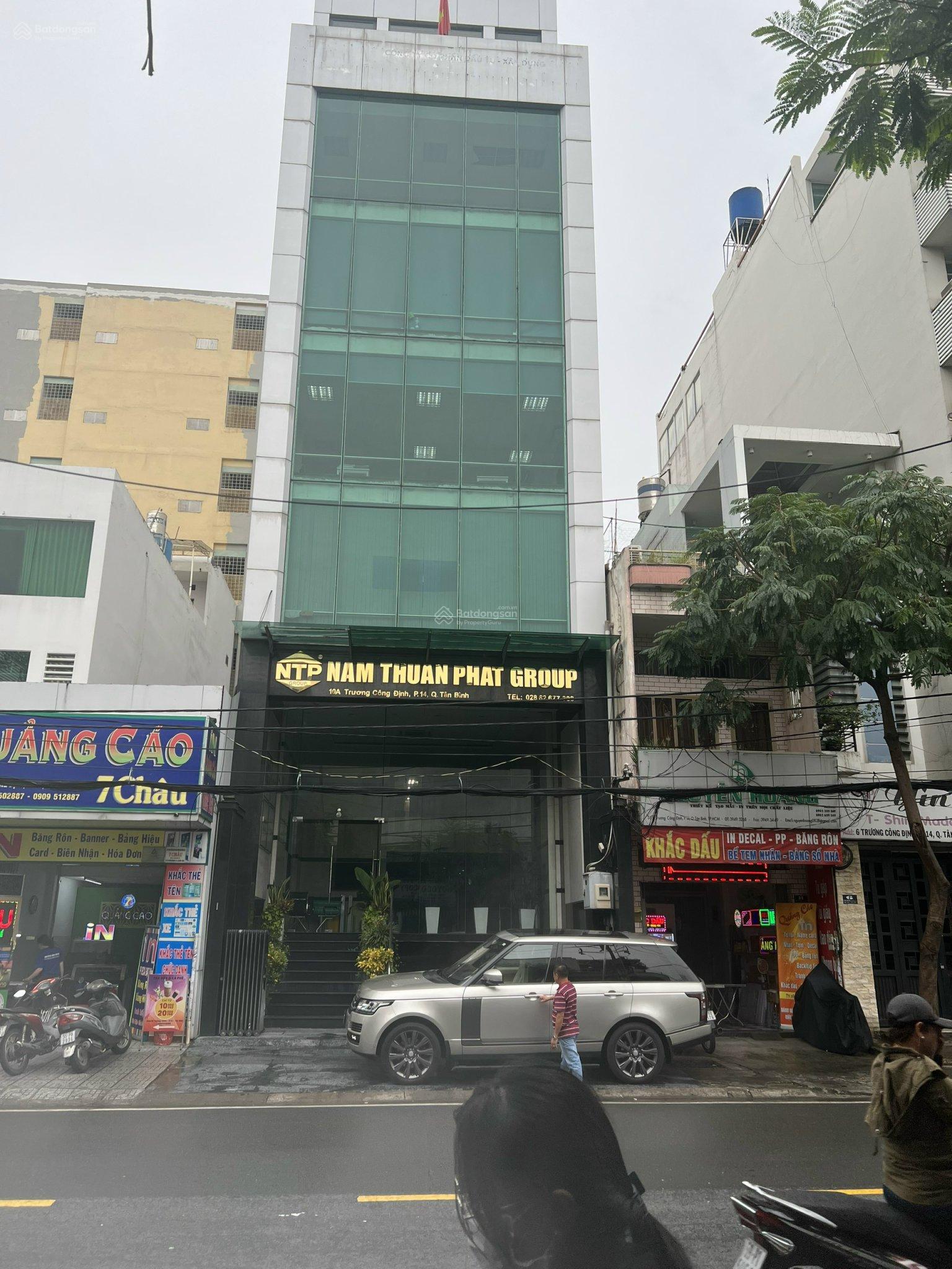 Cho thuê nguyên tòa mặt tiền Trương Công Định, DT 8x20m hầm 7 lầu