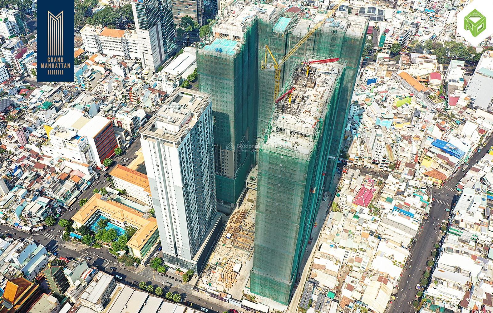 The Grand Manhattan, Hàng hiếm, 2PN tầng 24, giá 12,9 tỷ, ban công hướng Tây Nam