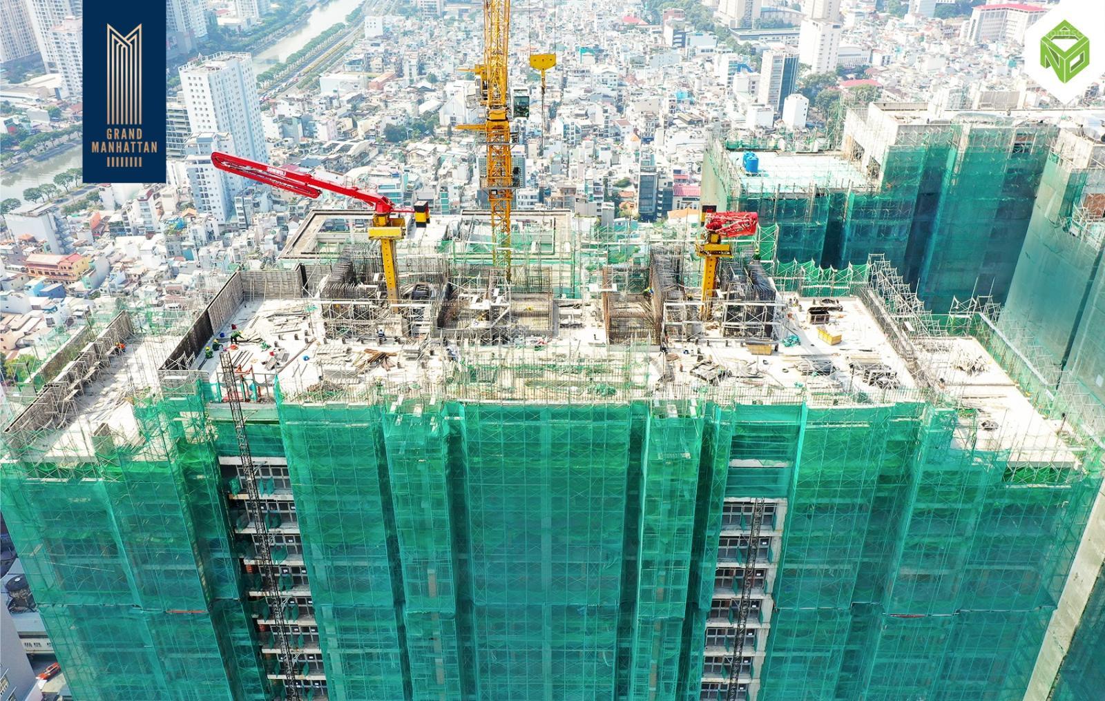 The Grand Manhattan, Hàng hiếm, 2PN tầng 24, giá 12,9 tỷ, ban công hướng Tây Nam