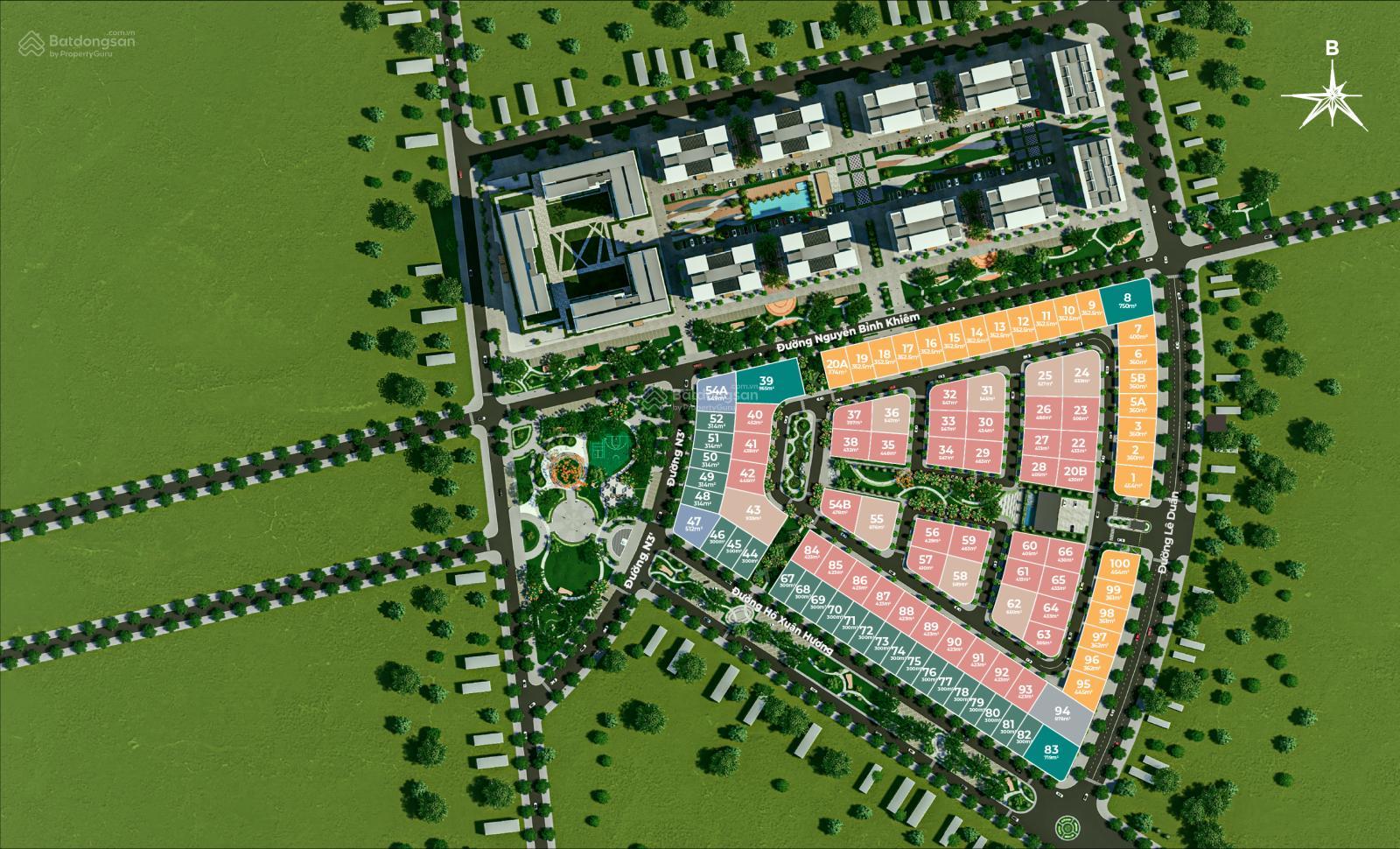 DUY NHẤT 1 CĂN BIỆT THỰ JARDIN SUNFLOWER 405m²  VỊ TRÍ CỰC ĐẸP CẠNH HỒ BƠI