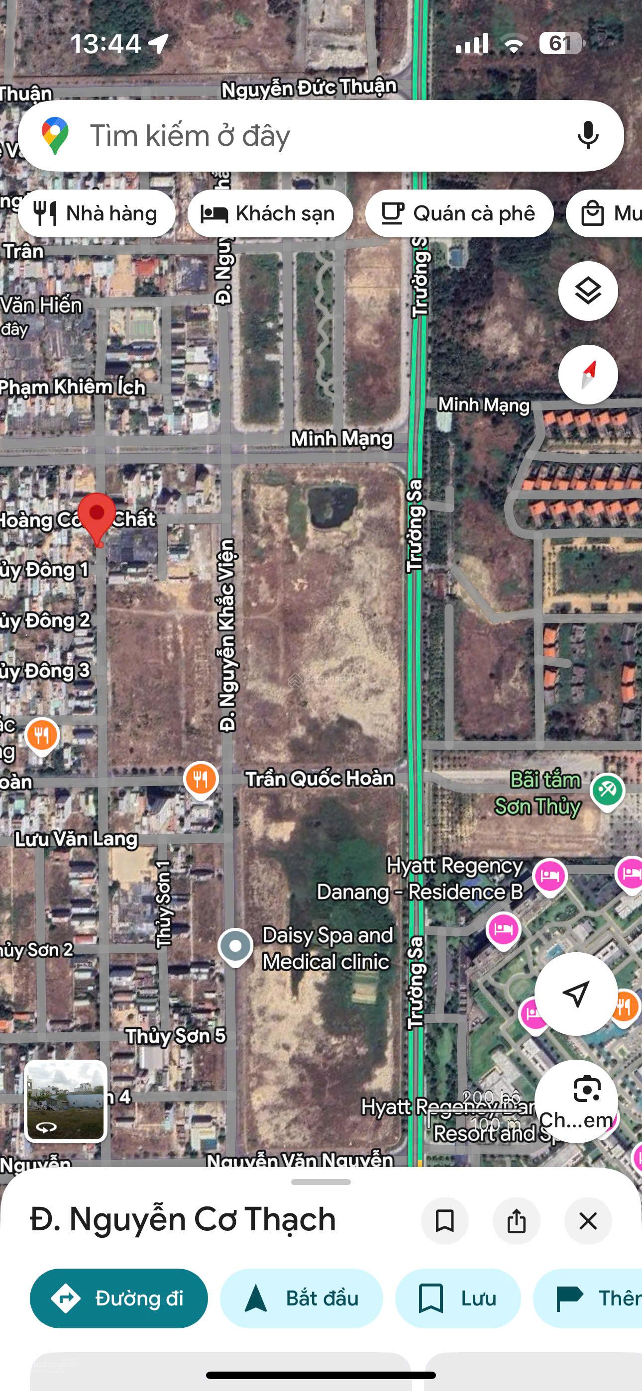 Bán lô đất đẹp 101m2 đường Nguyễn Cơ Thạch đối diện công viên - gân ngã tư Minh Mạng khu Sơn Thủy