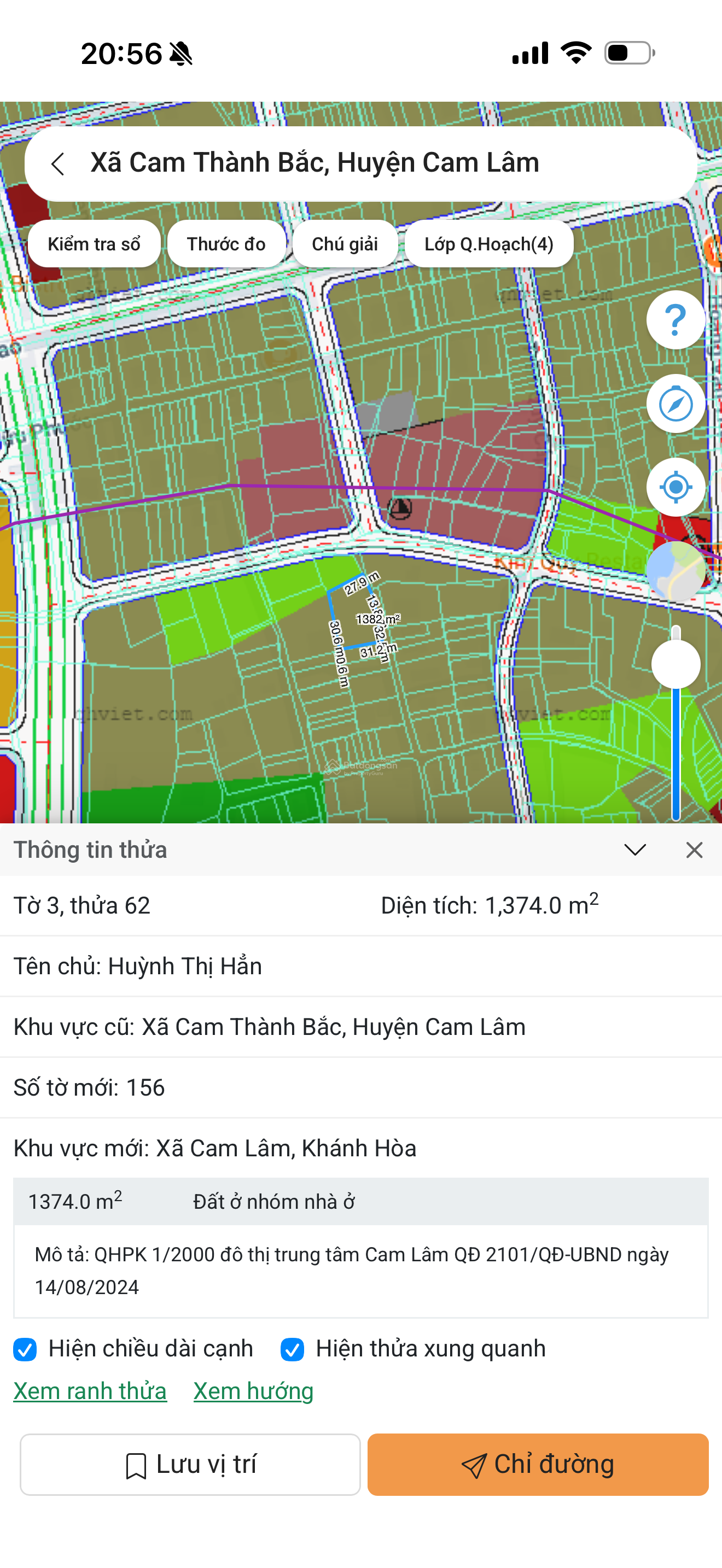 Bán 1374m2 đất ở khu giữ lại gần kề Cam Đức, mặt tiền gần 50m đường bê tông