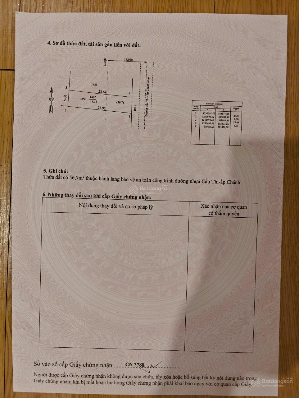 Đất gần KCN Hiệp Thạnh. 6x23m full thổ đường nhựa, 840 TL