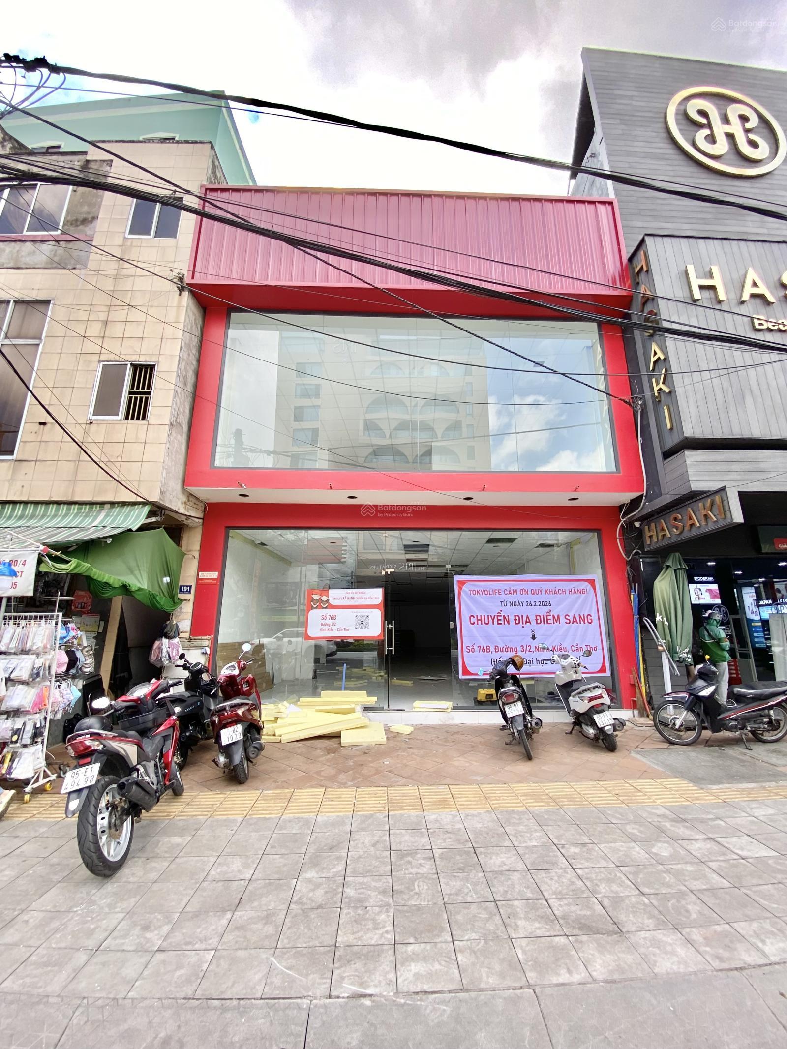 Cho thuê MB trệt lầu mặt tiền 8m đường 30/4 gần bên chợ Xuân Khánh trung tâm Cần Thơ