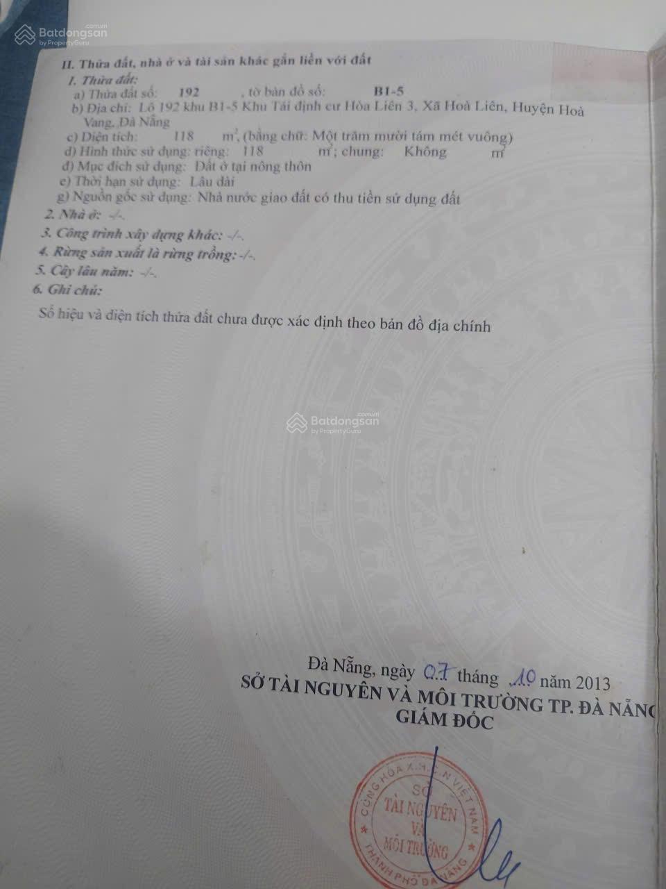 Cần bán hòa liên 3 dt 123 m Gia 2 tỷ 700 triệu hướng tay Bắc lô sạch sẽ