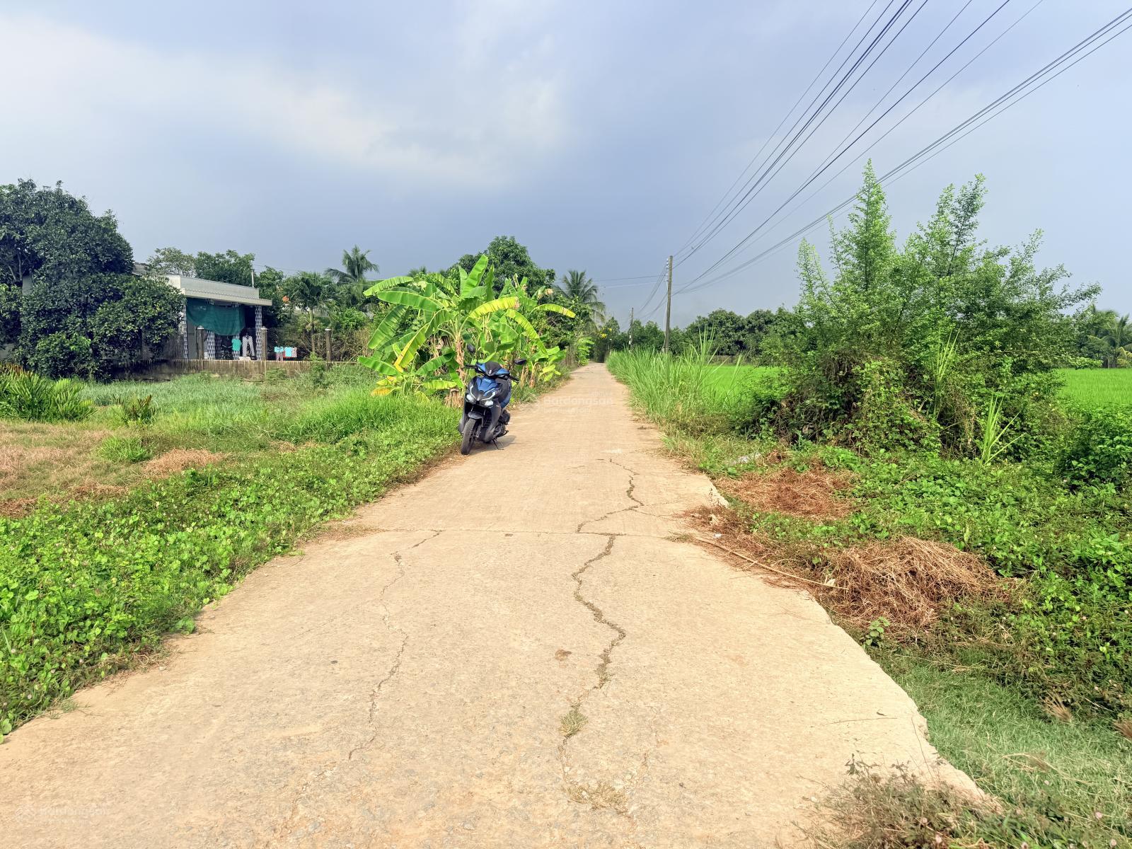 Bán đất mặt tiền đường đan xe 16 chỗ vivu - tại Bà Phổ Bình Thạnh Thủ Thừa LA, cách nhựa 817