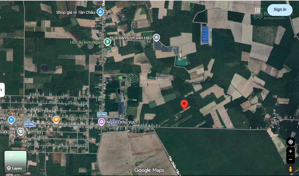 Bán đất Tân Thành, Tân Châu, Tây Ninh 175m² thổ cư, giá 299 triệu