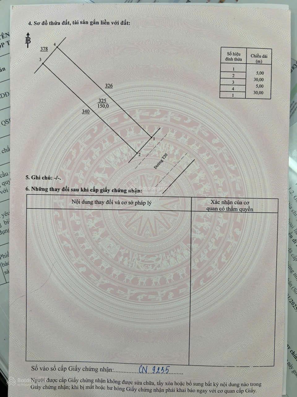 Bán đất Chơn Thành, Bình Phước - 150m², giá 1,05 tỷ