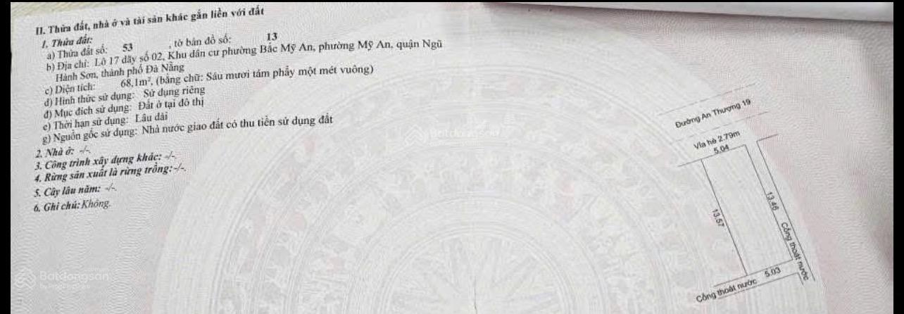 Chính chủ Bán nhà 2 tầng MT đường An Thượng 19 sát Châu Thị Vĩnh Tế - Đất kẹp cống 3 mặt thoáng