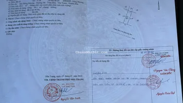 Bán gấp đất đối diện biển phạm văn đồng, bắc nha trang 69m2, giá 127tr/m2 khánh hòa