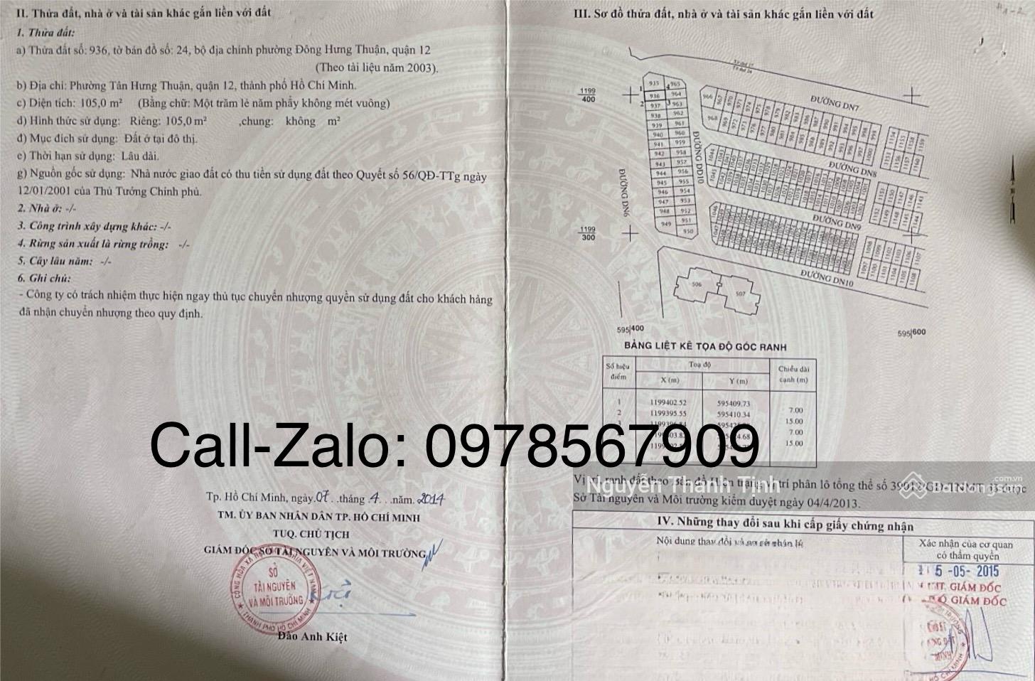 Bán lô góc 2 mặt tiền Đường 30m KDC An Sương