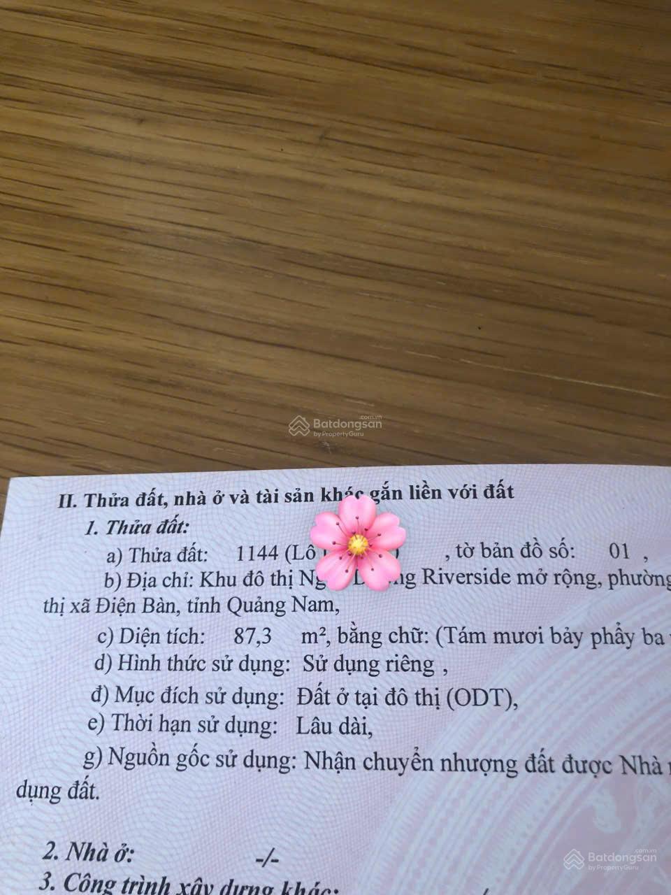 Bán lô đất biển Đà Nẵng diện tích 87,3m2 mặt tiền đường 20,5m giá chỉ 3,2 tỷ rẻ nhất thị trường