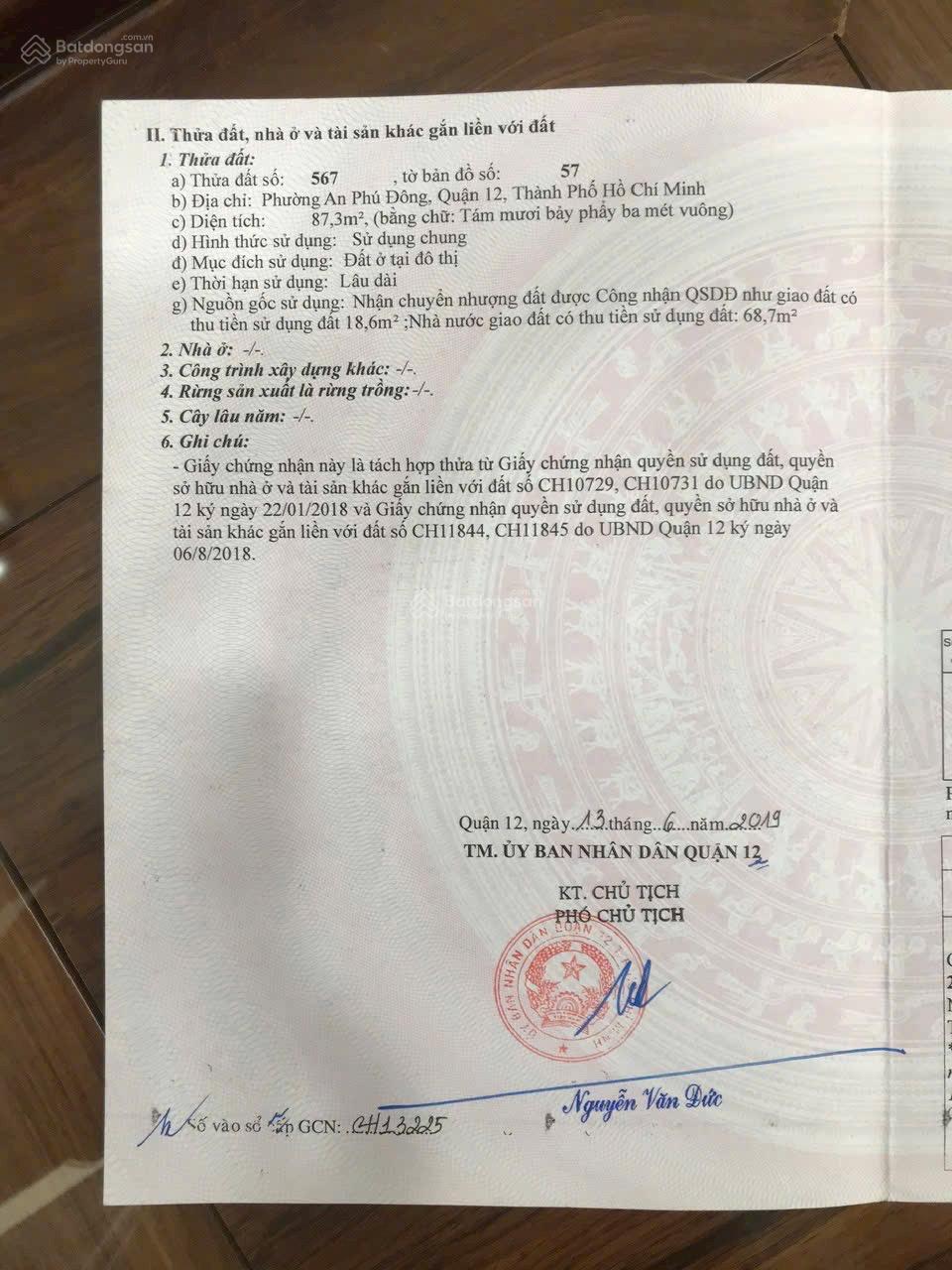 Bán đất góc 3 mặt tiền hẻm 423 đường Vườn Lài, Giá: 8.8 tỷ Diện tích: 87.3m2 đường 12m thông