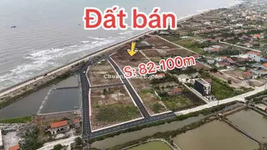 Bán đất giáp mặt biển khu kinh tế Ninh Cơ Ninh Bình DT 100m2, mặt tiền 5m, giá trên 1.5 tỷ