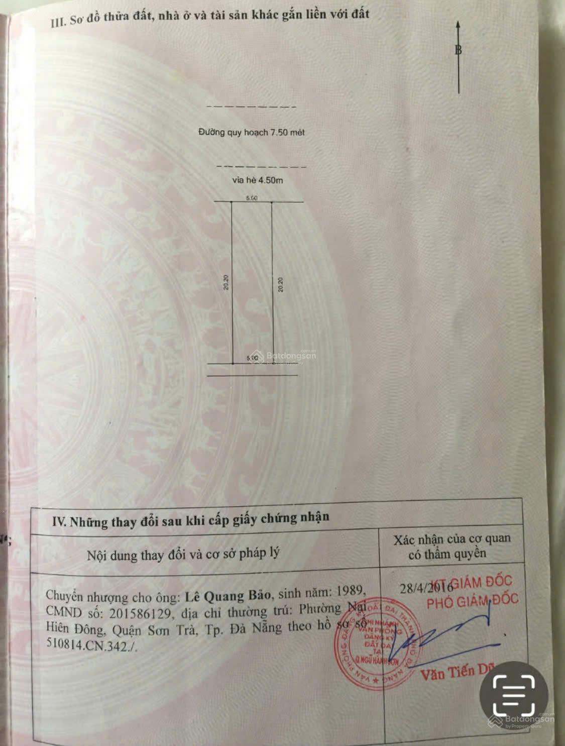 Bán lô đất 101m2 đường Sơn Thủy Sơn 2 biển Sơn Thủy Đà Nẵng phân khu 1 đông đúc, siêu đẹp để đầu tư