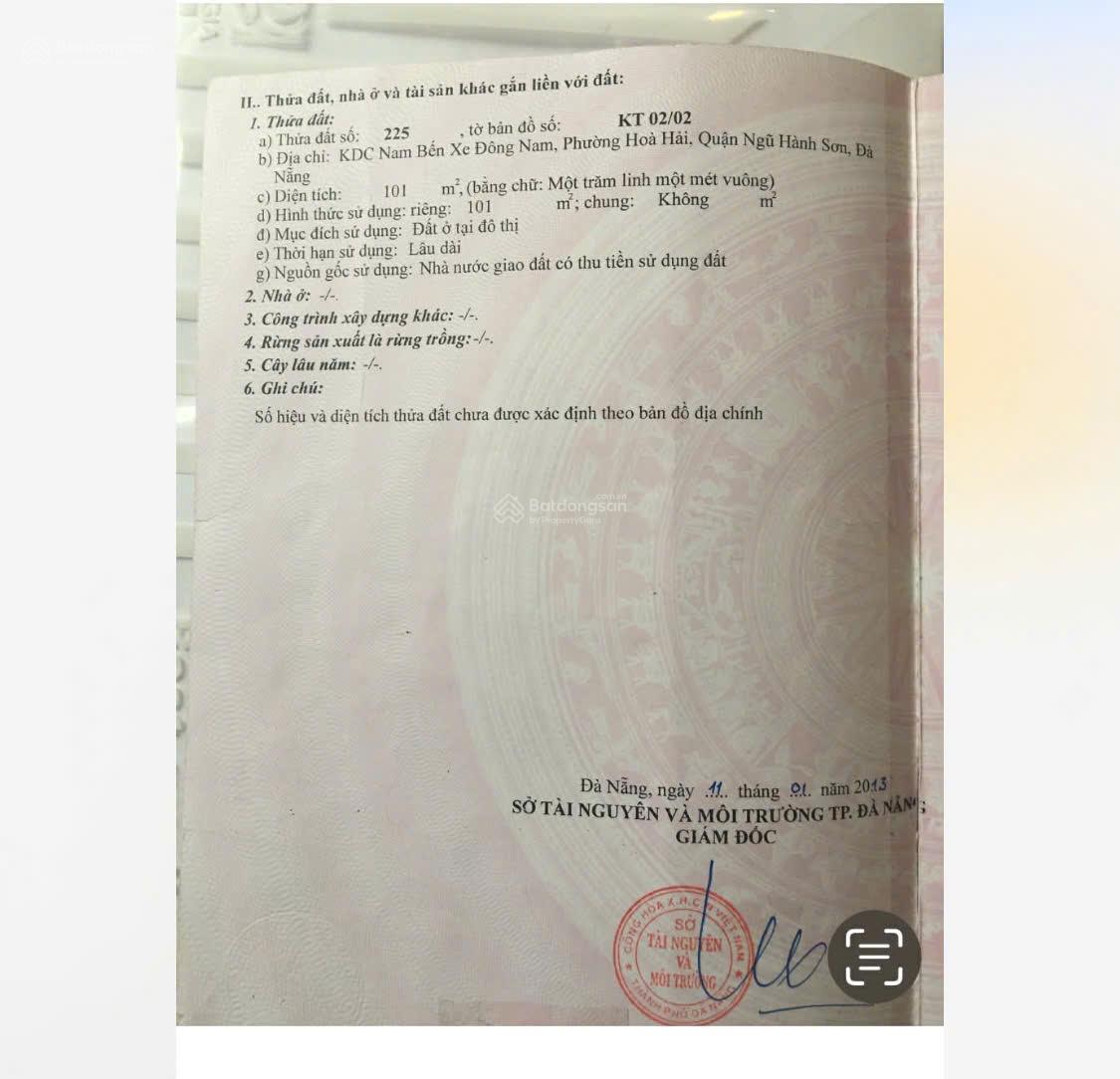 Bán lô đất 101m2 đường Sơn Thủy Sơn 2 biển Sơn Thủy Đà Nẵng phân khu 1 đông đúc, siêu đẹp để đầu tư