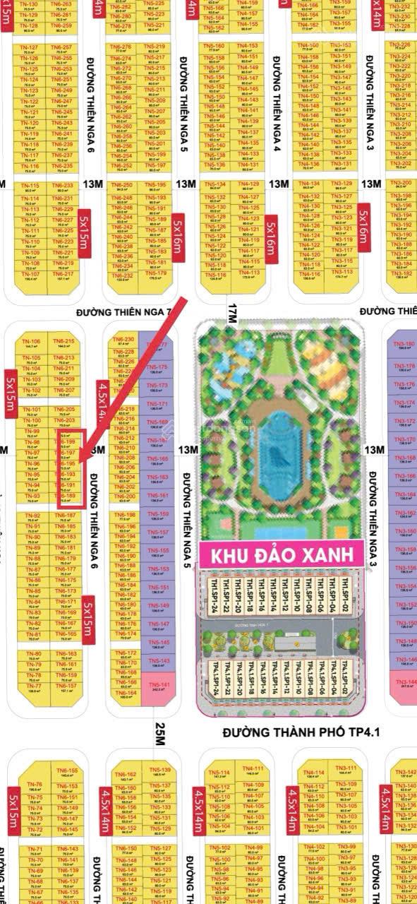 Cần tiền bán gấp căn TN 75m2, giá rẻ hơn thị trường chỉ 25 tỷ, vị trí cực đẹp,gần công viên,gần hồ