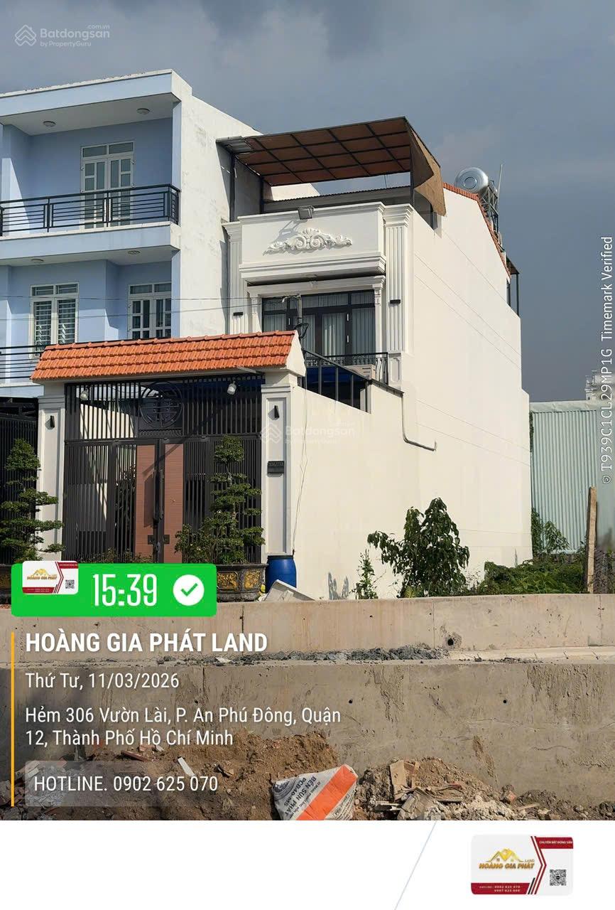 Nhà 2 Lầu 5M x 30M -Mặt Tiền Kênh Vườn Lài - Sát Cầu Sắt An Phú Đông.Tiện Kinh Doanh Tốt .