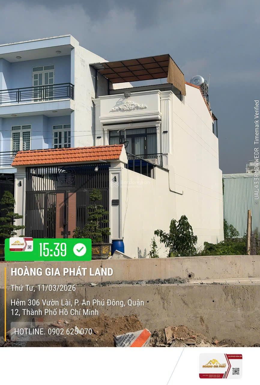 Nhà 2 Lầu 5M x 30M -Mặt Tiền Kênh Vườn Lài - Sát Cầu Sắt An Phú Đông.Tiện Kinh Doanh Tốt .