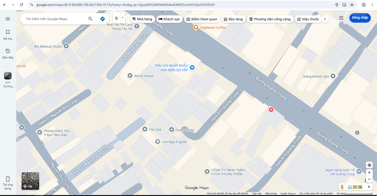 Bán nhà hẻm 5m Quang Trung P12 GV, DT: 4 x 15m, trệt 2 lầu sân thượng, giá 6.95 tỷ thương lượng